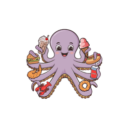 Happy Shack octopus mascot — Milford CT