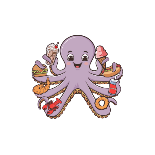 Happy Shack octopus mascot — Milford CT restaurant